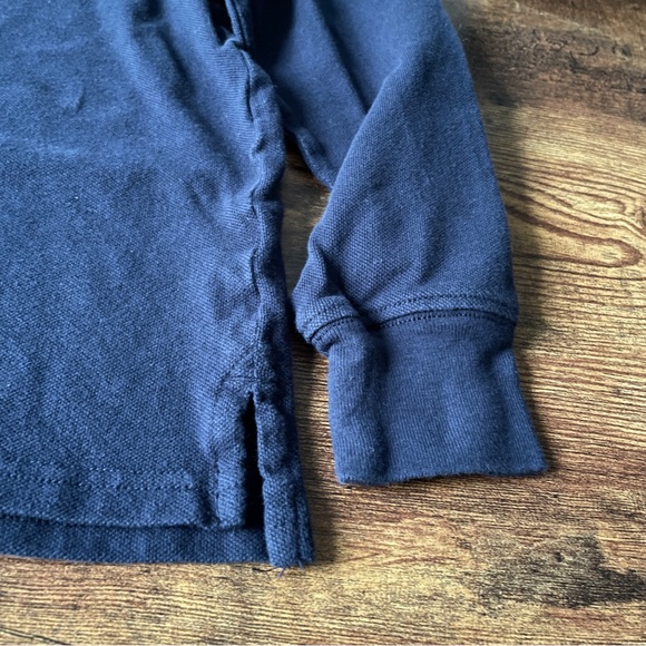 The Children’s Place boys long sleeve navy polo shirt Medium 7/8 - Picture 6 of 7